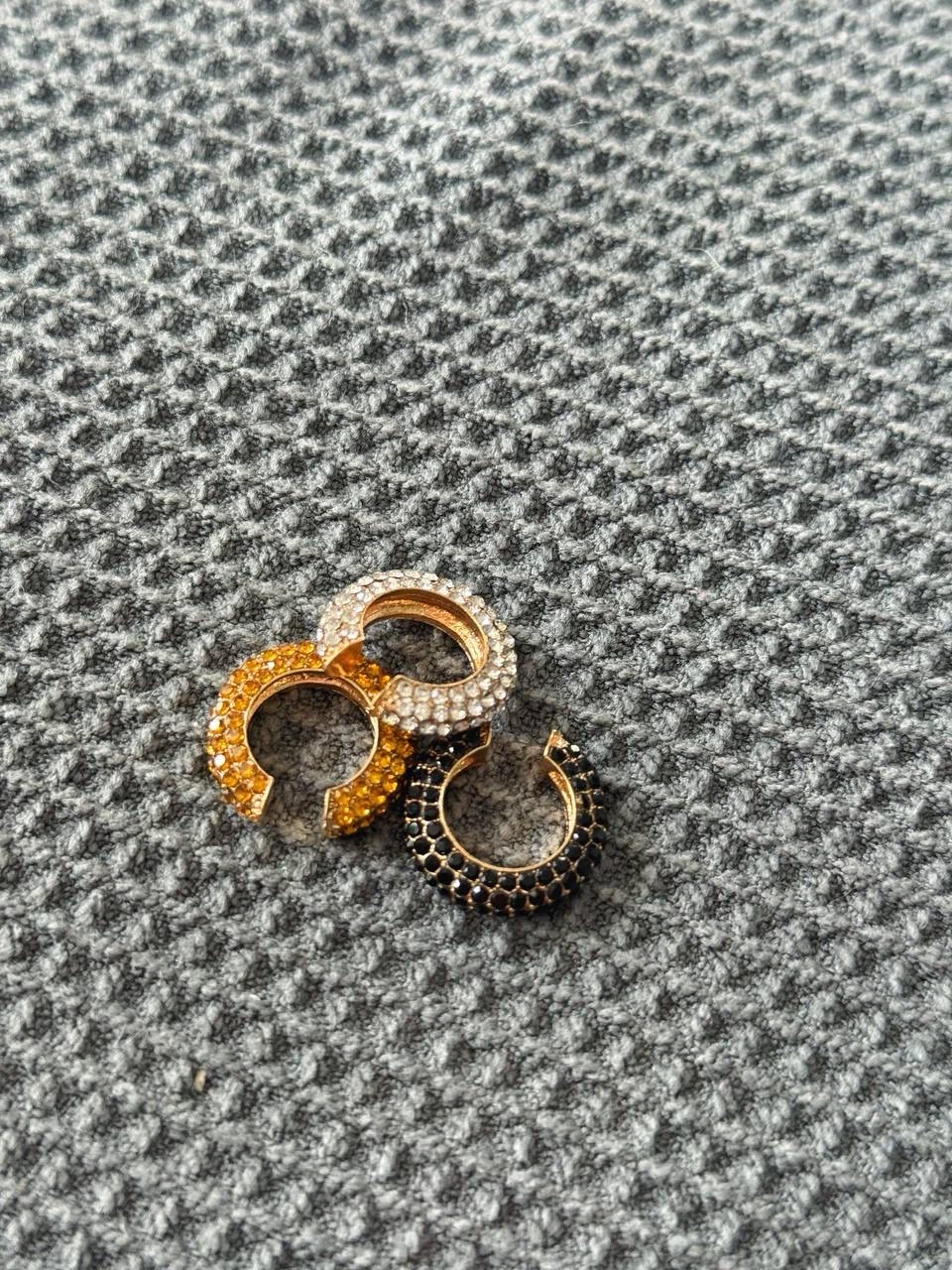 Set of 3 Crystal Ear Cuffs - photo 5