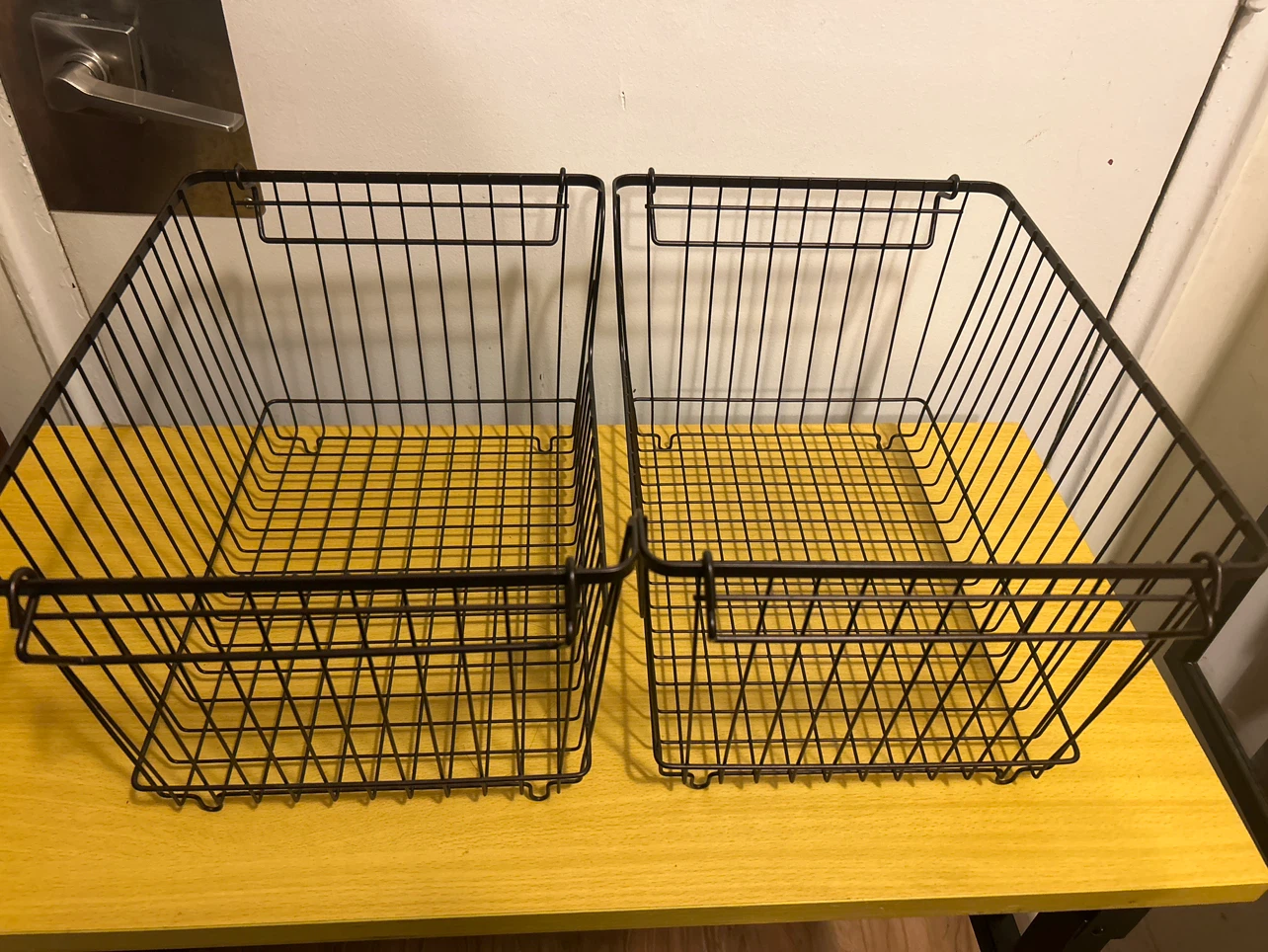 Wire Storage Baskets (Set of 2) - photo 3