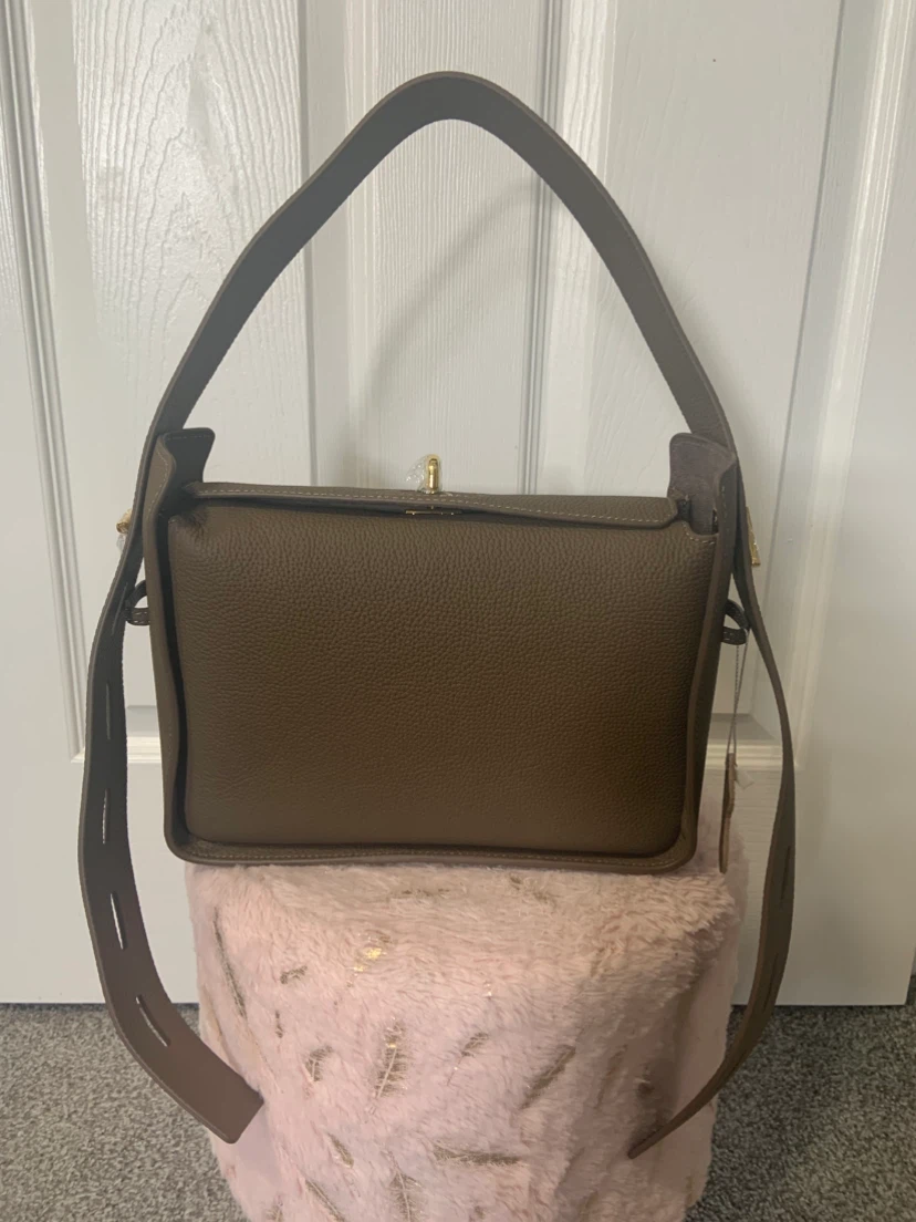Brown Leather Two way bag