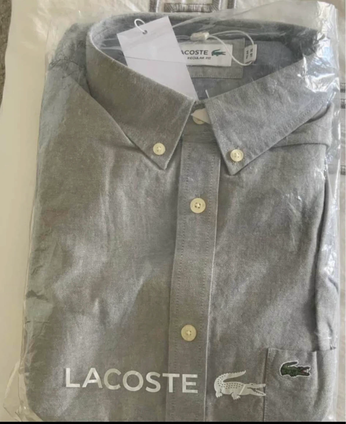 Lacoste Regular Fit Button-Down Shirt - Grey - photo 2