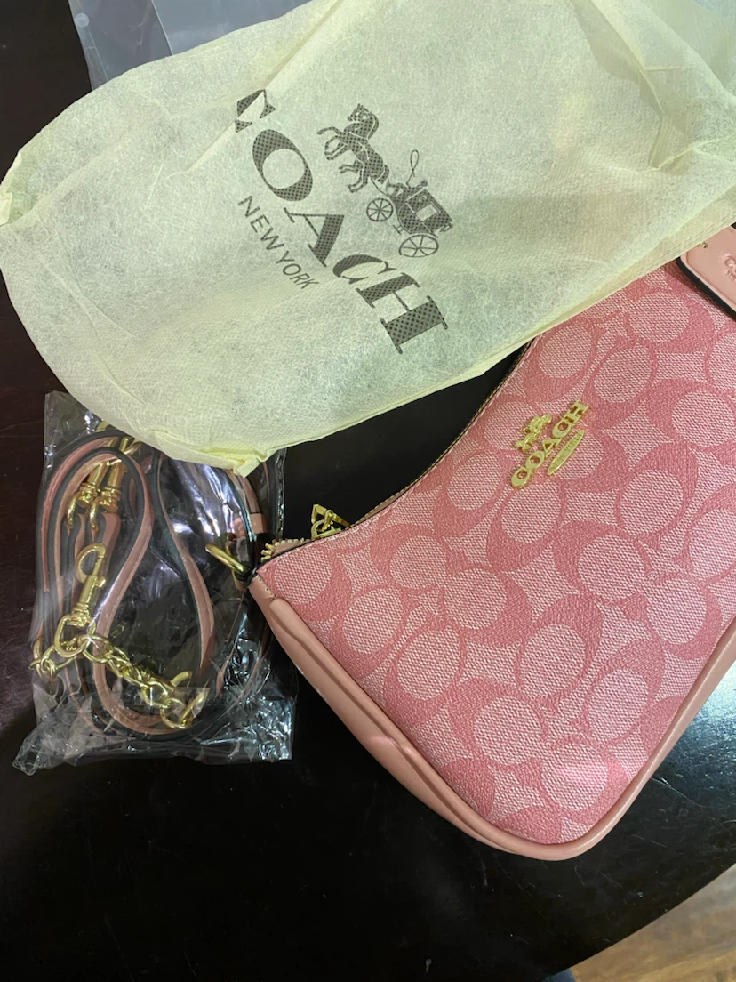 Coach Pink Signature Mini Shoulder Bag - photo 2