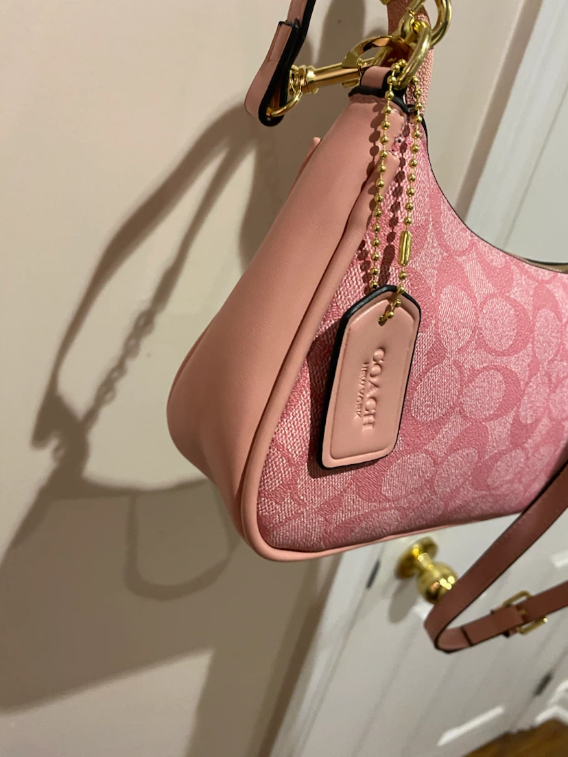 Coach Pink Signature Mini Shoulder Bag - photo 4