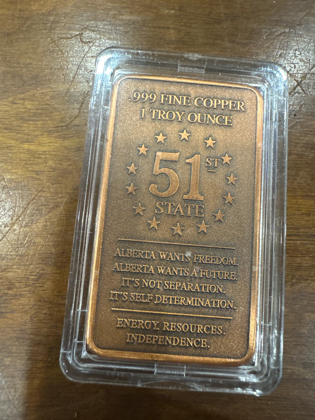 999 Fine Copper 1 Troy Ounce Bar - photo 2