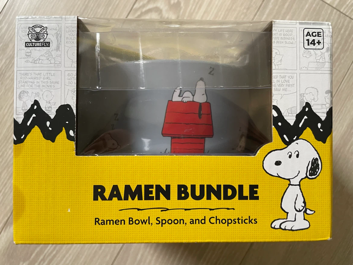 Peanuts Ramen Bundle - Bowl, Spoon, Chopsticks - photo 3