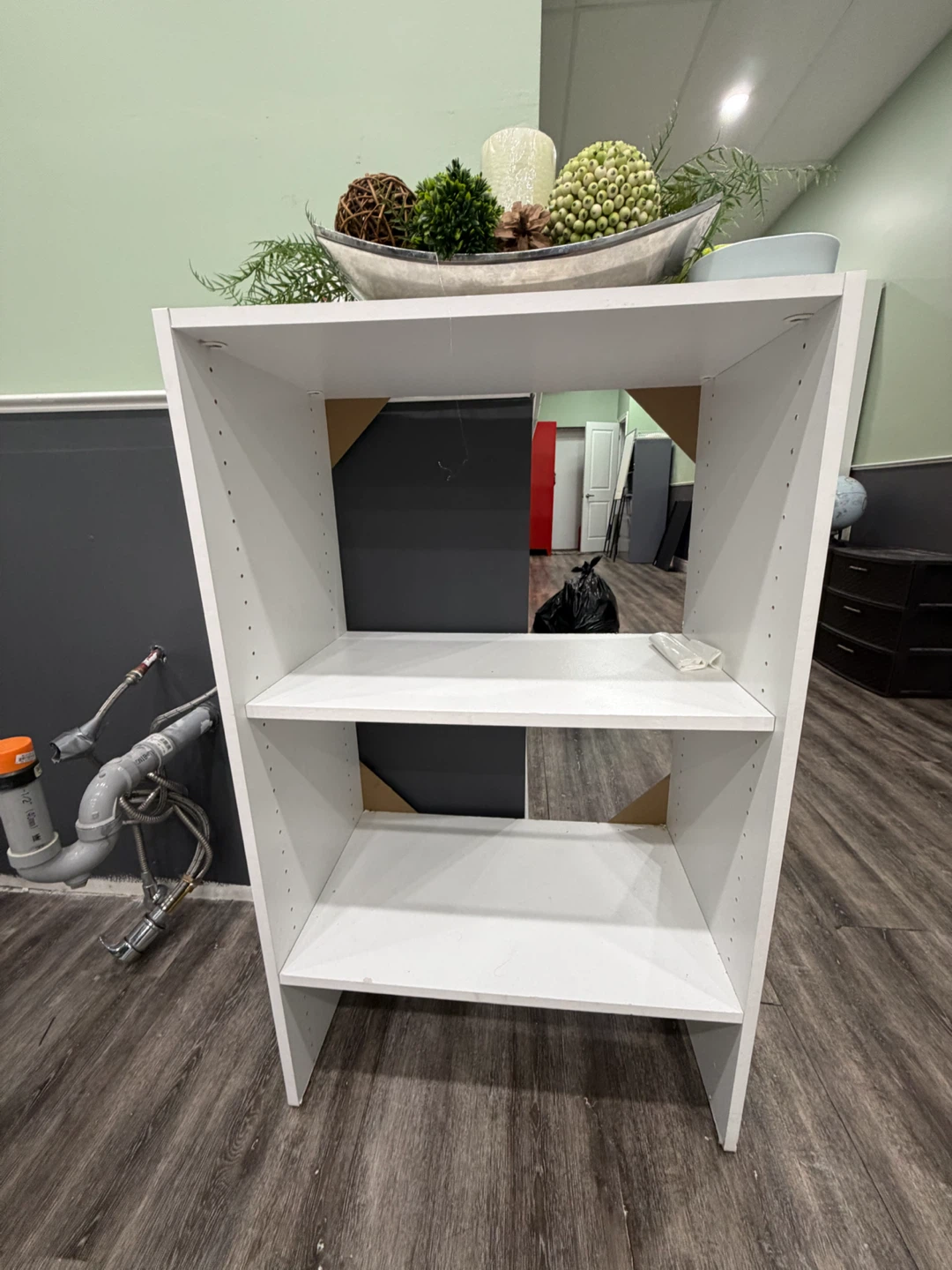 White Bookshelf / Storage Unit - photo 3