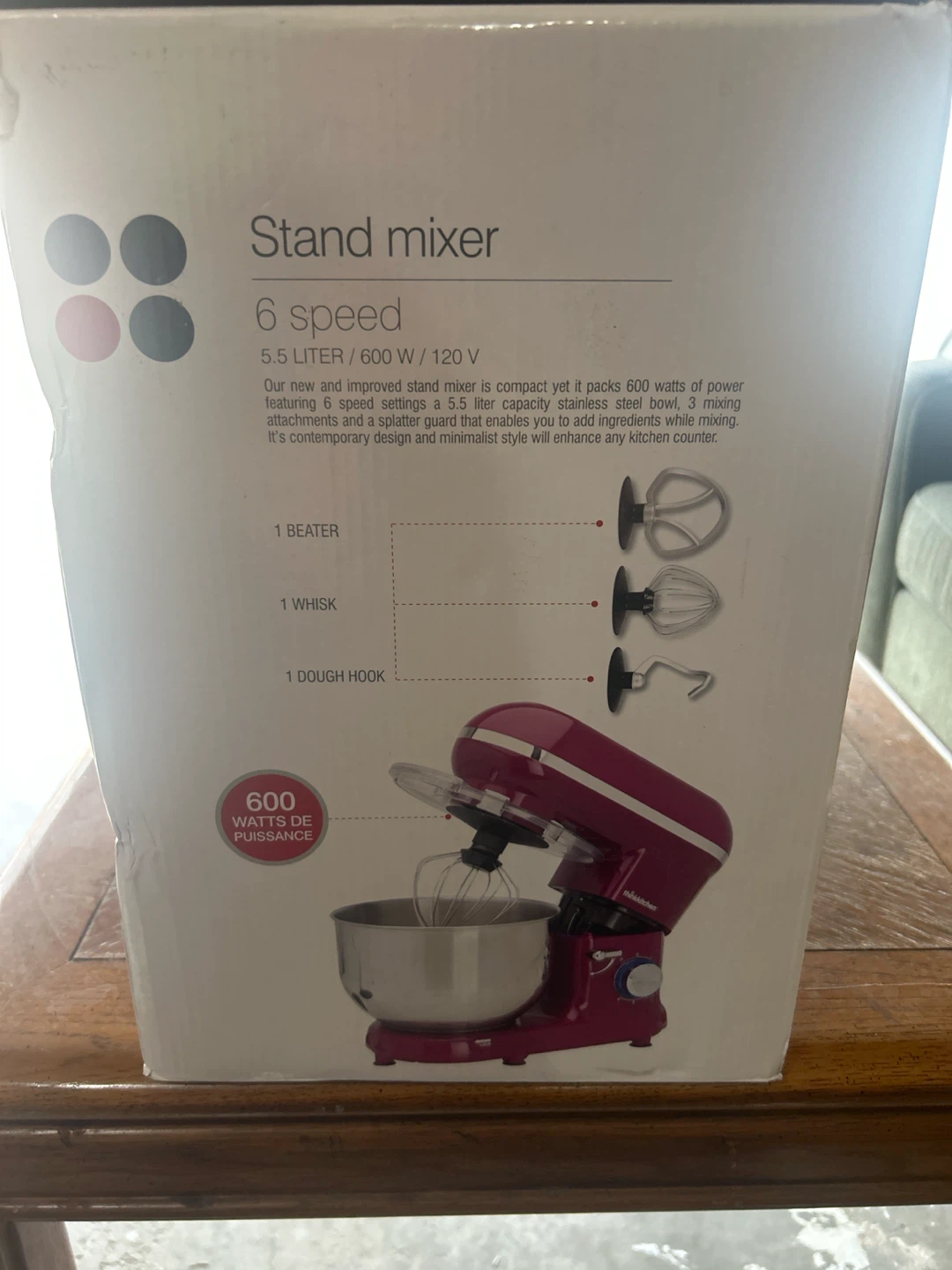 ThinkKitchen Stand Mixer - 5.5L, 600W - photo 2