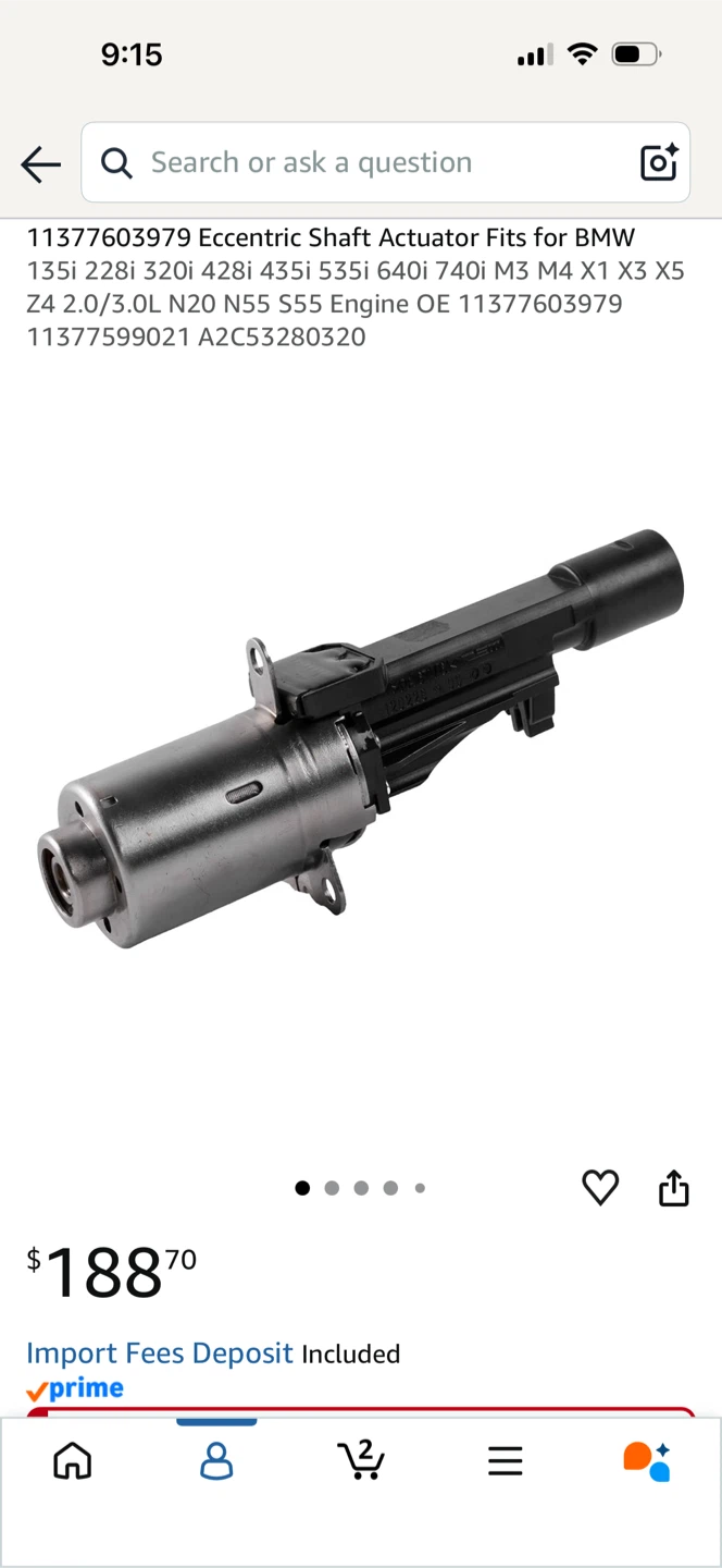 BMW Shaft Actuator Fits 135i 228i 320i 428i 535i 640i 740i - photo 3