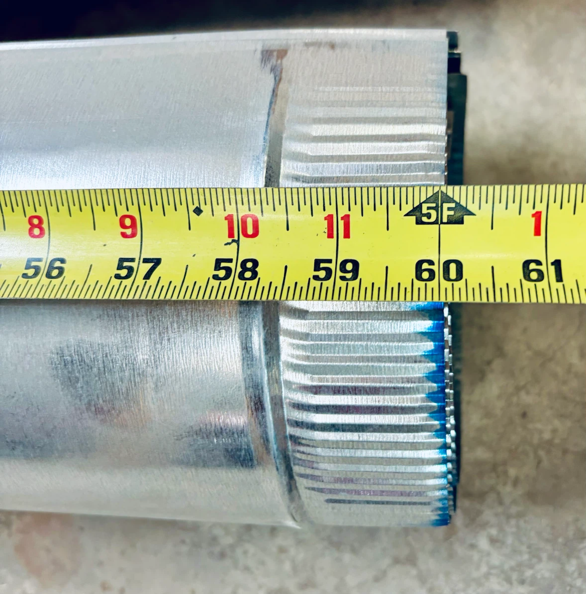 7  “4-inch” Galvanized Steel Snap-Lock HVAC Ducting Pipes - photo 2