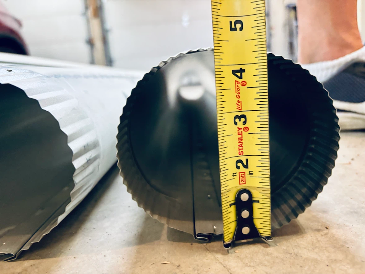 7  “4-inch” Galvanized Steel Snap-Lock HVAC Ducting Pipes - photo 4