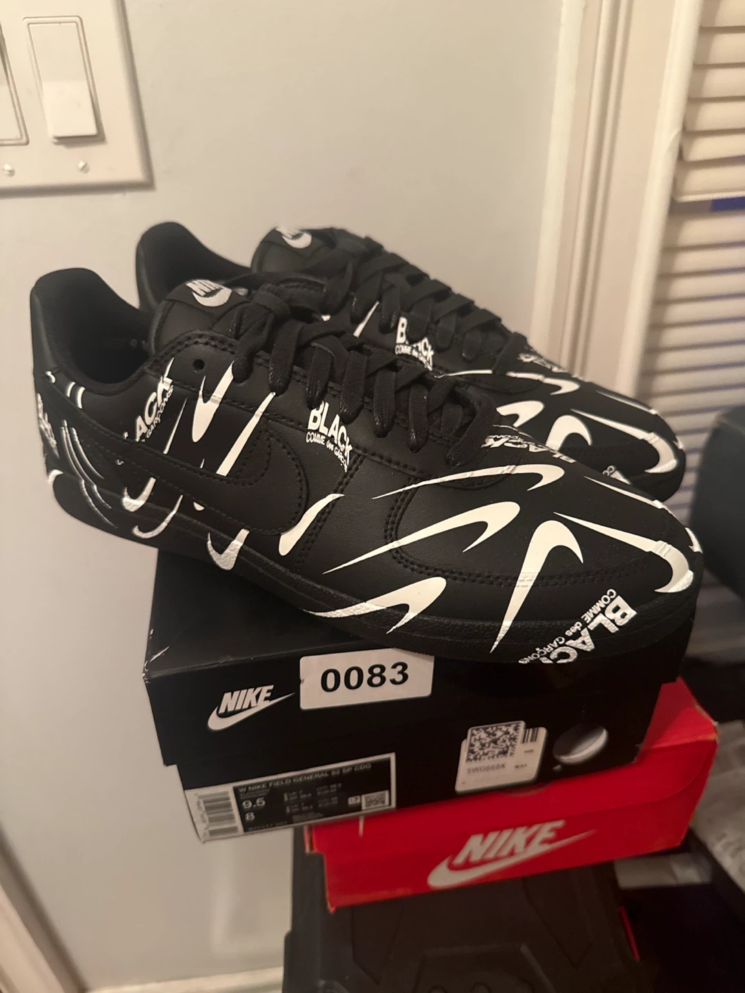 Nike FIELD GENERAL '82 SP Black Size 9.5