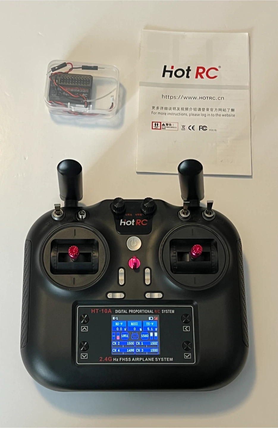 Hot RC HT-10A 2.4GHz Digital Radio Transmitter