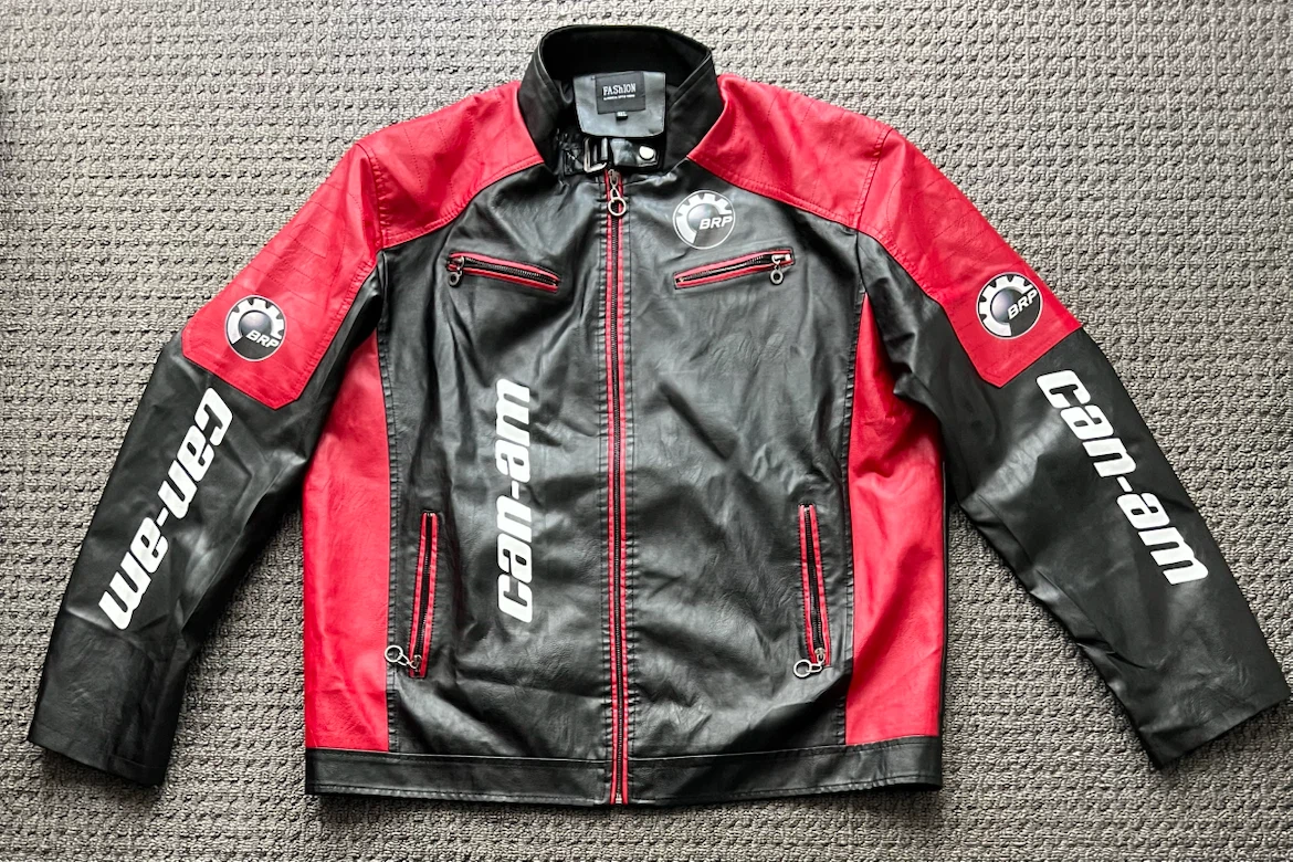 Can-Am BRP Faux Leather Racing Jacket