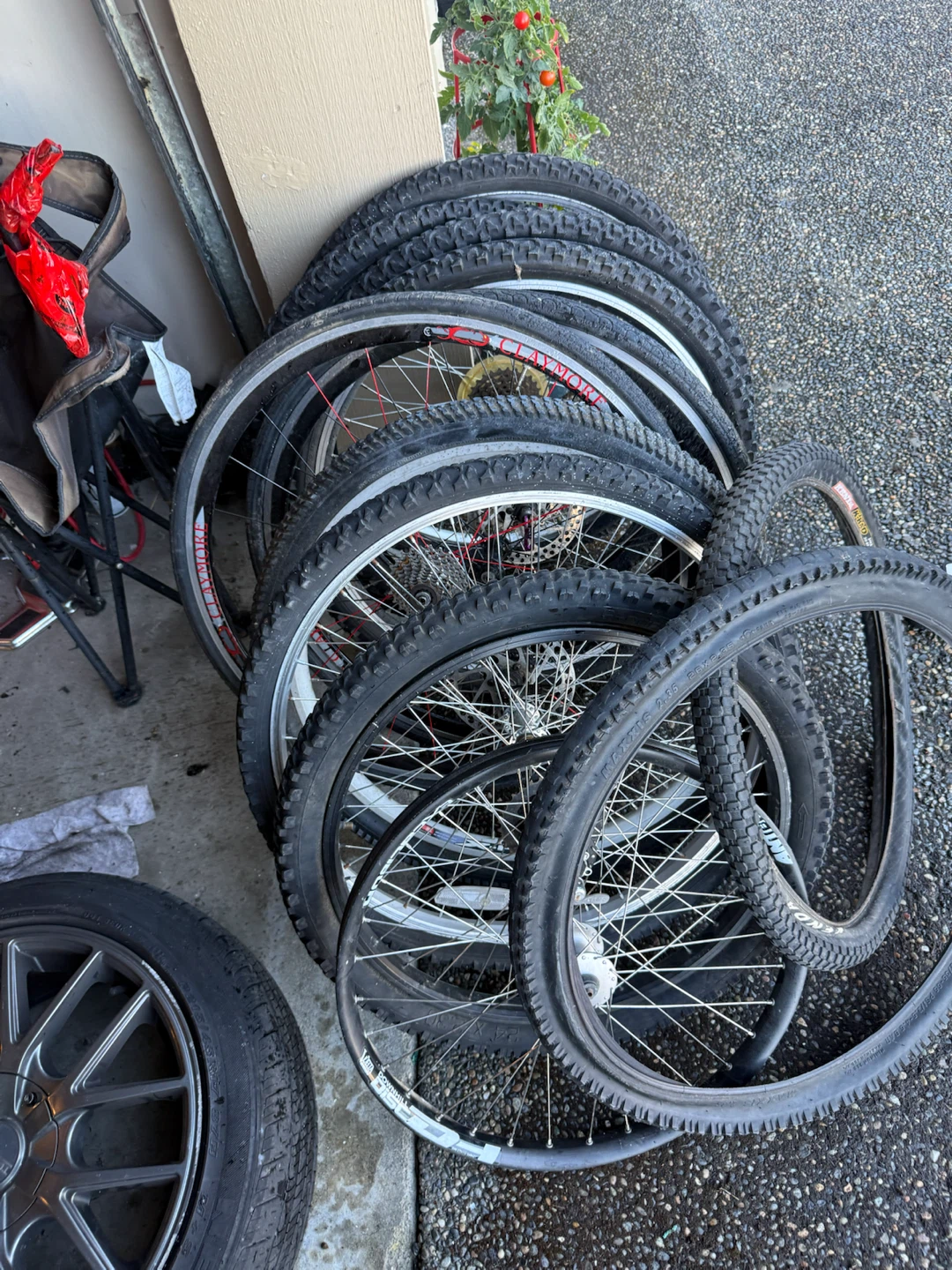 Bunch of Bike Wheels