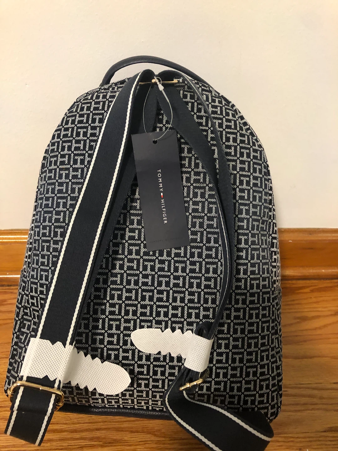 Tommy Hilfiger Backpack - Navy/White Monogram - photo 2