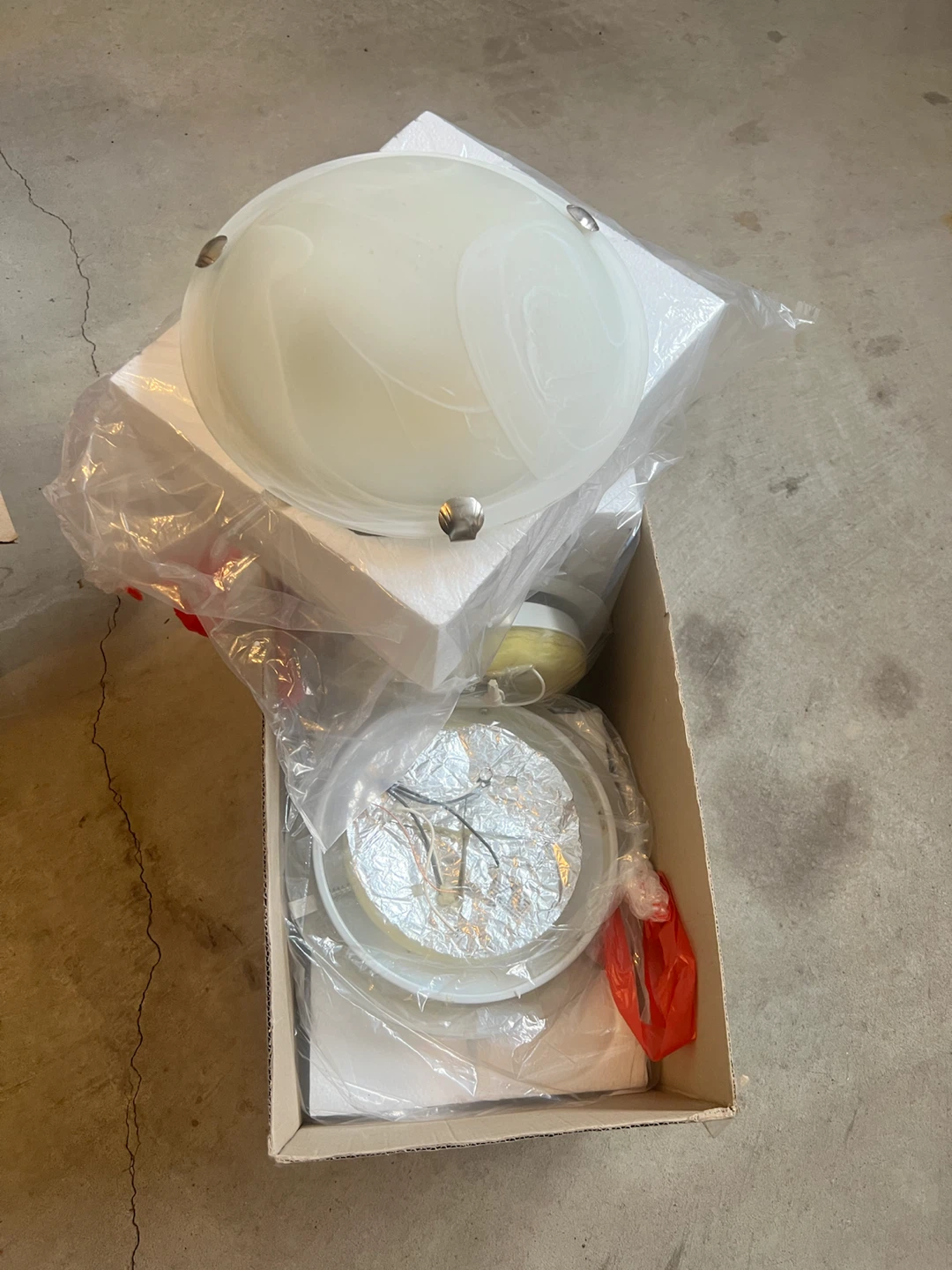3 Flush Mount White Swirl Ceiling Light Fixtures