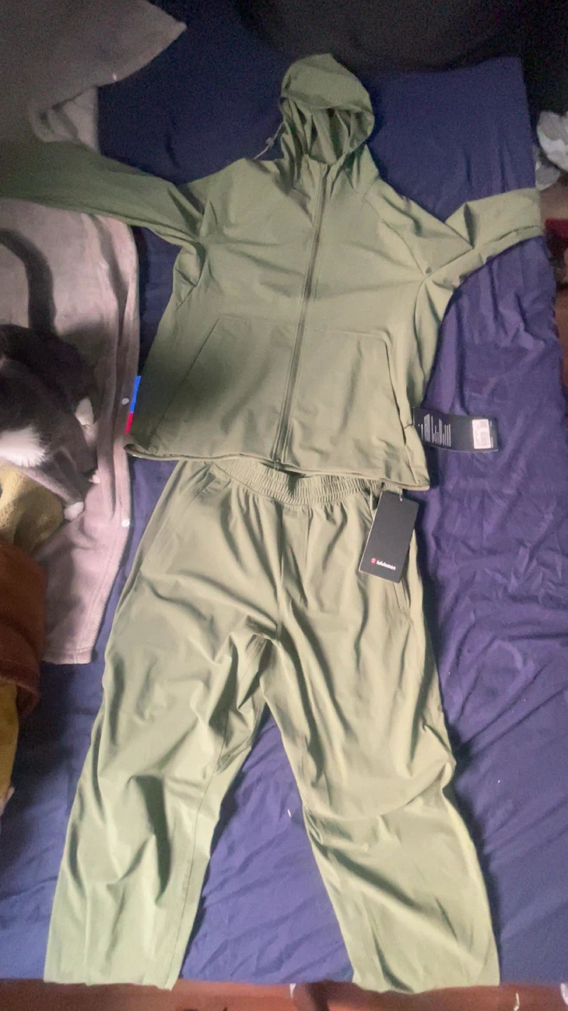 Lululemon Pace Breaker Jacket and Pants Set - Green - Size S