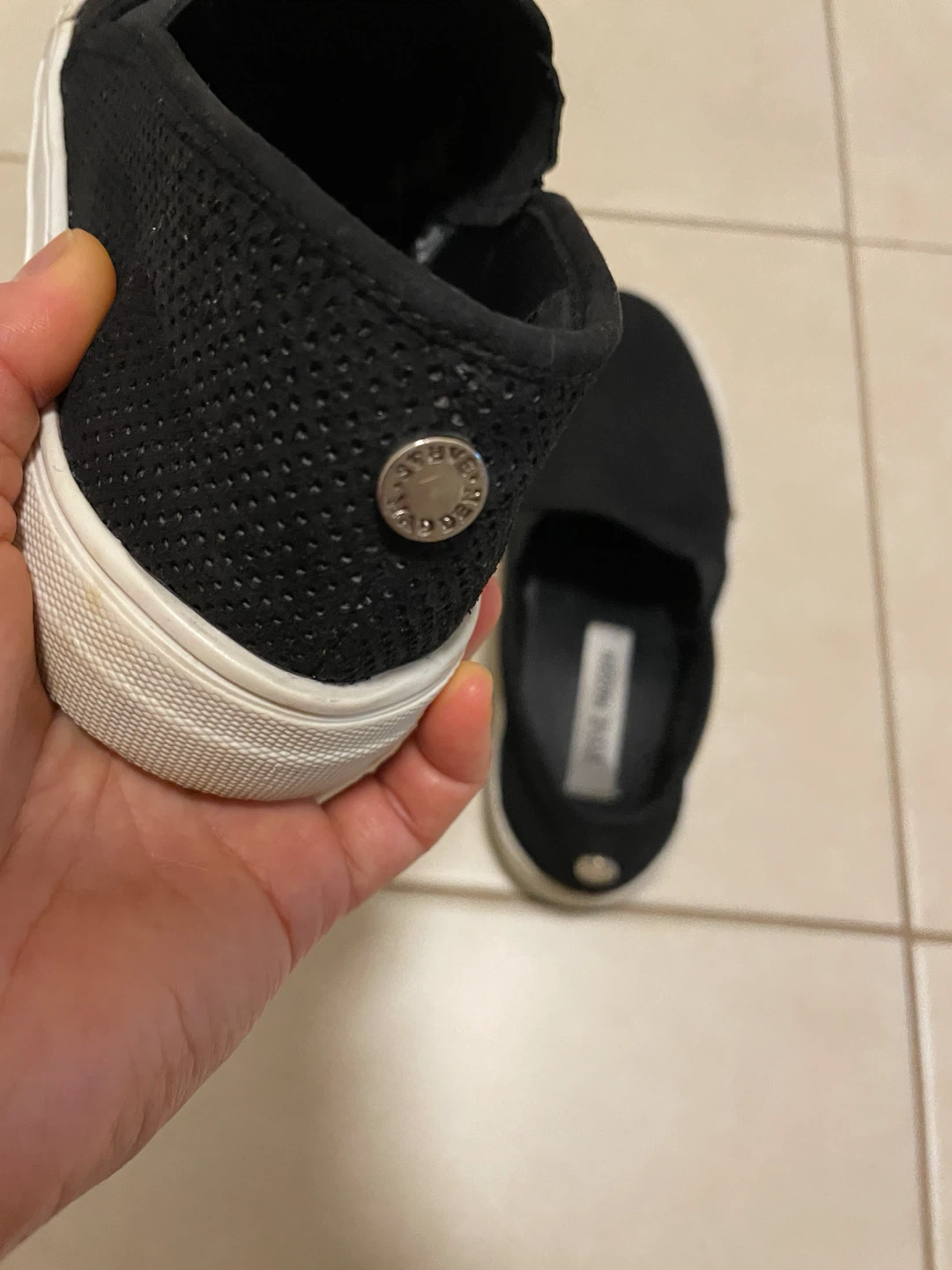 Steve Madden Black Perforated Slip-On Sneakers - photo 2