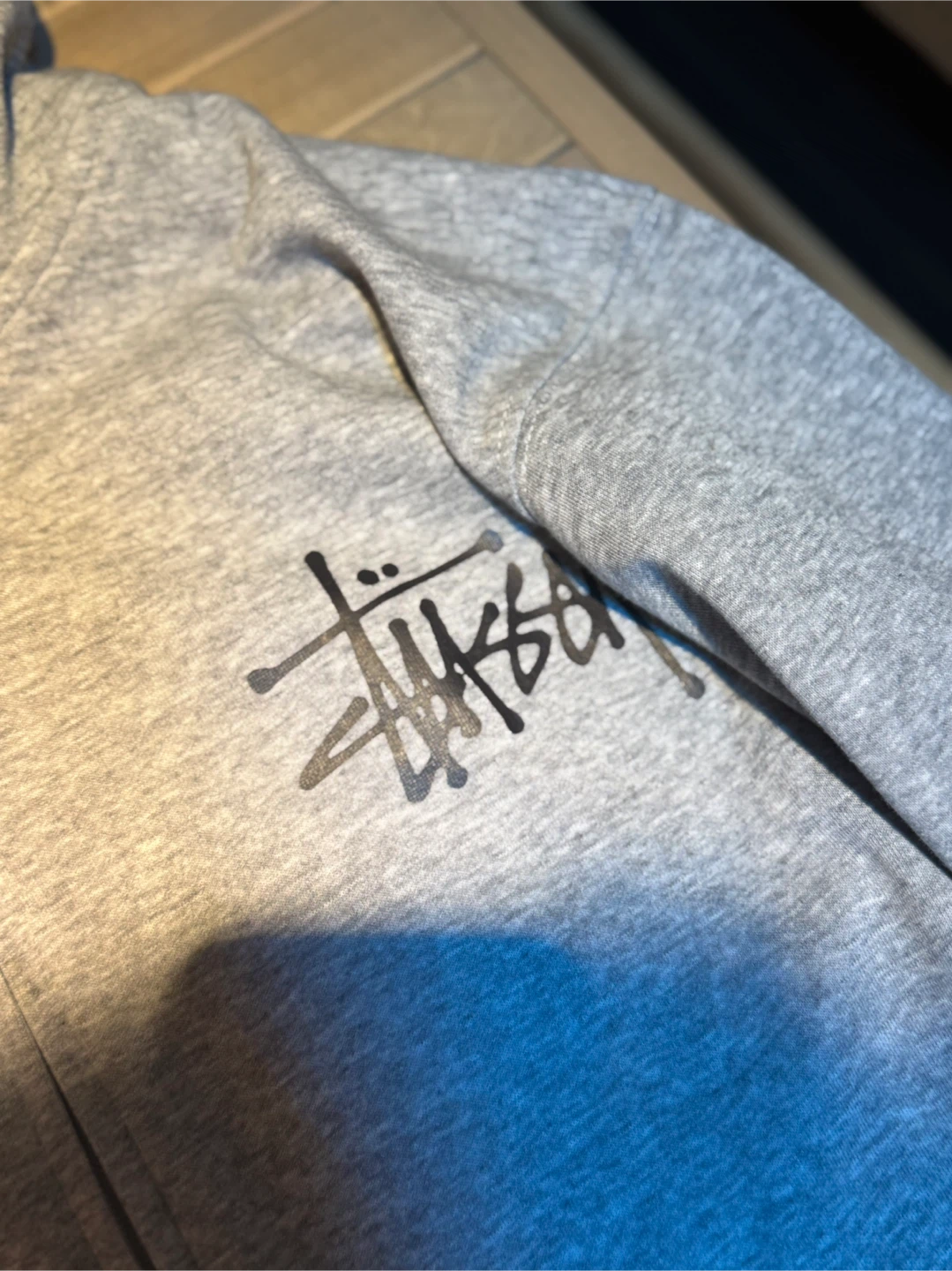 Stüssy Grey Zip-Up Hoodie - photo 3