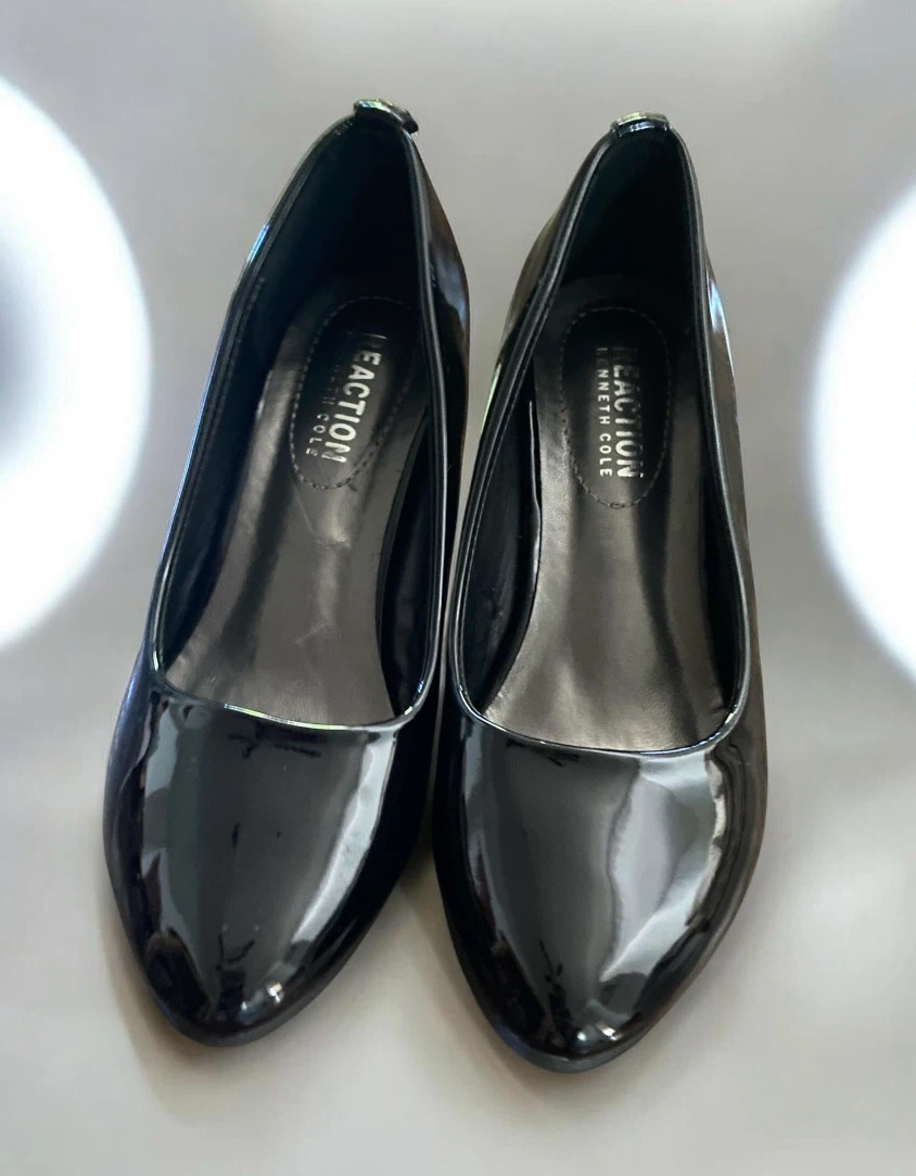 NEW Kenneth Cole Reaction Black Wedge Heels, Size 6 - photo 3