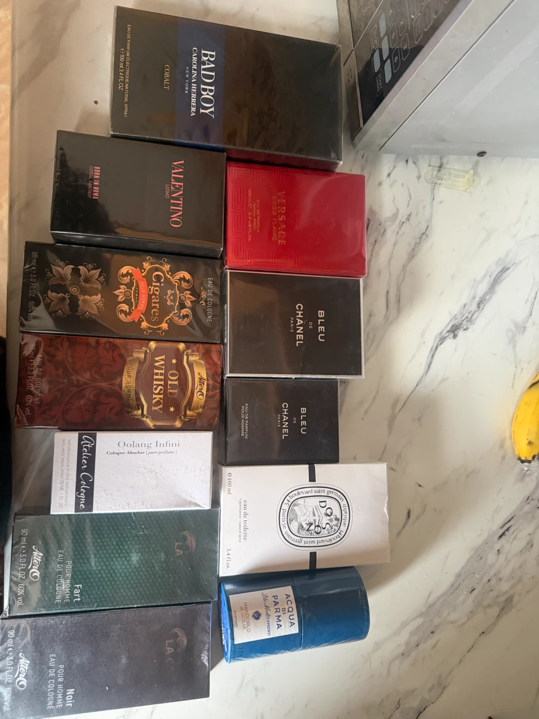 Various Perfumes and Colognes Collection