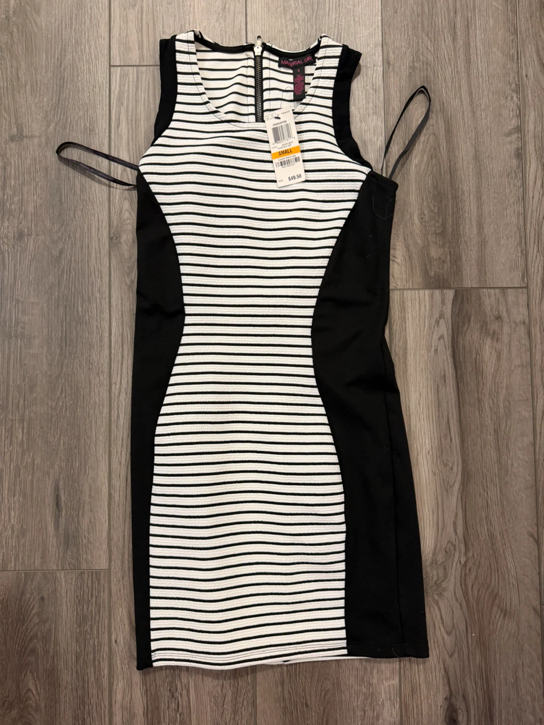 Material Girl Striped Sheath Dress new with tags