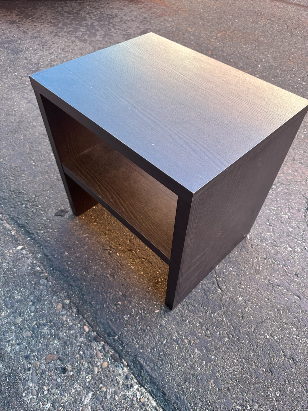 Wood Side Table with Shelf - photo 3