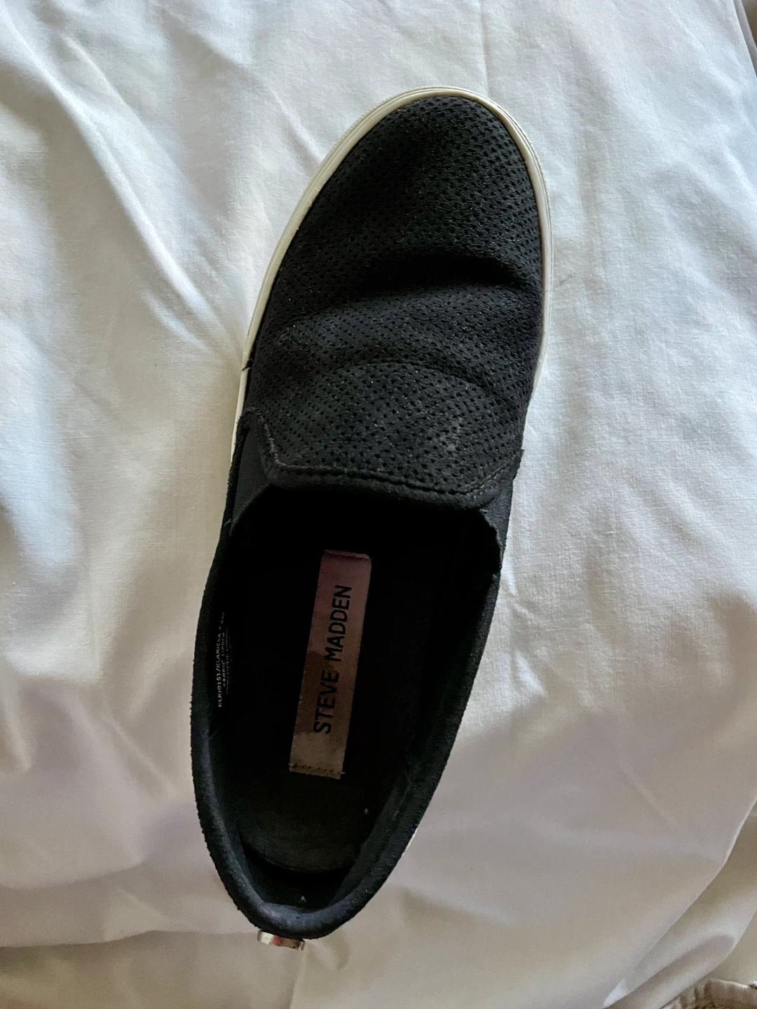 Steve Madden Black Perforated Slip-On Sneakers - photo 4