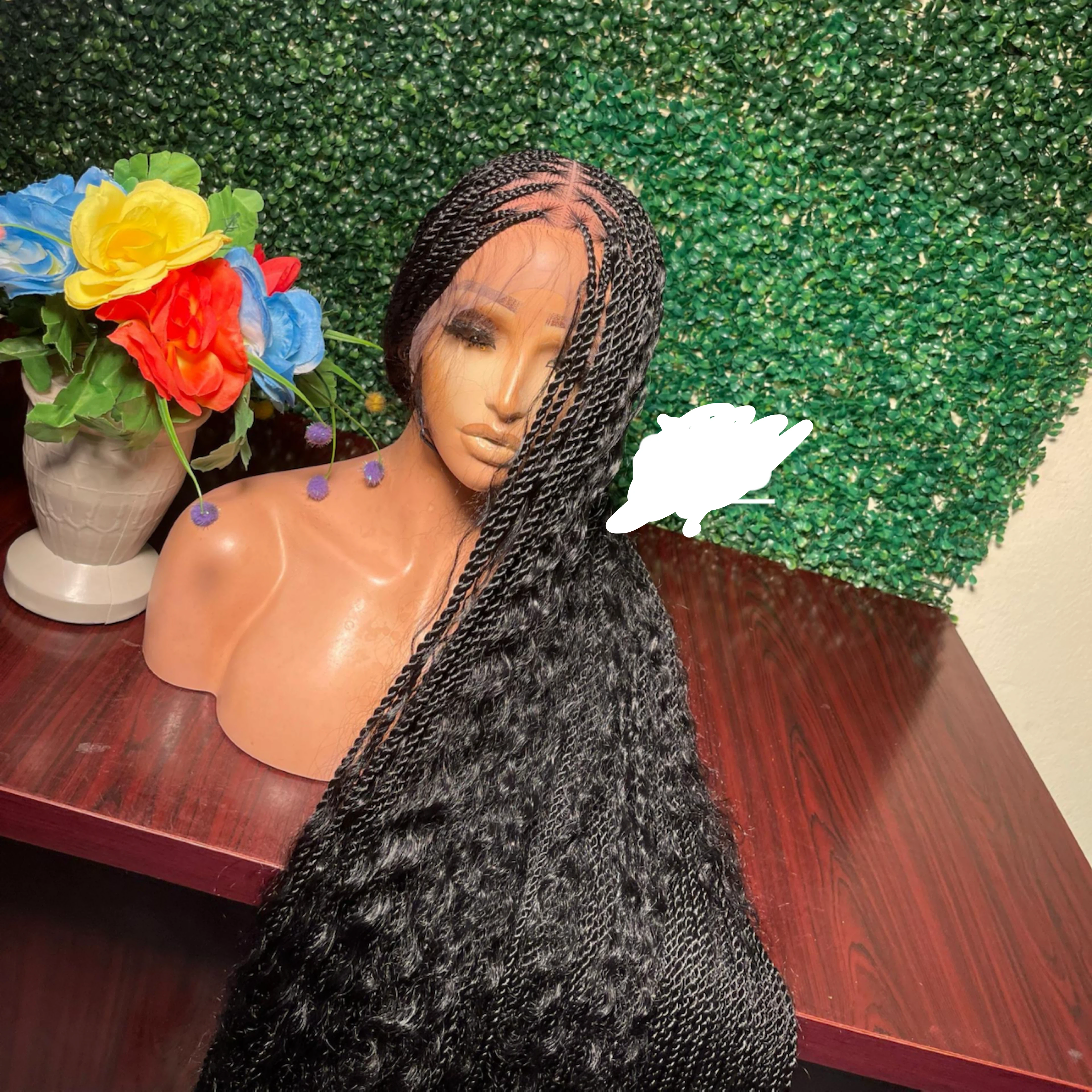 Black Braided Wig