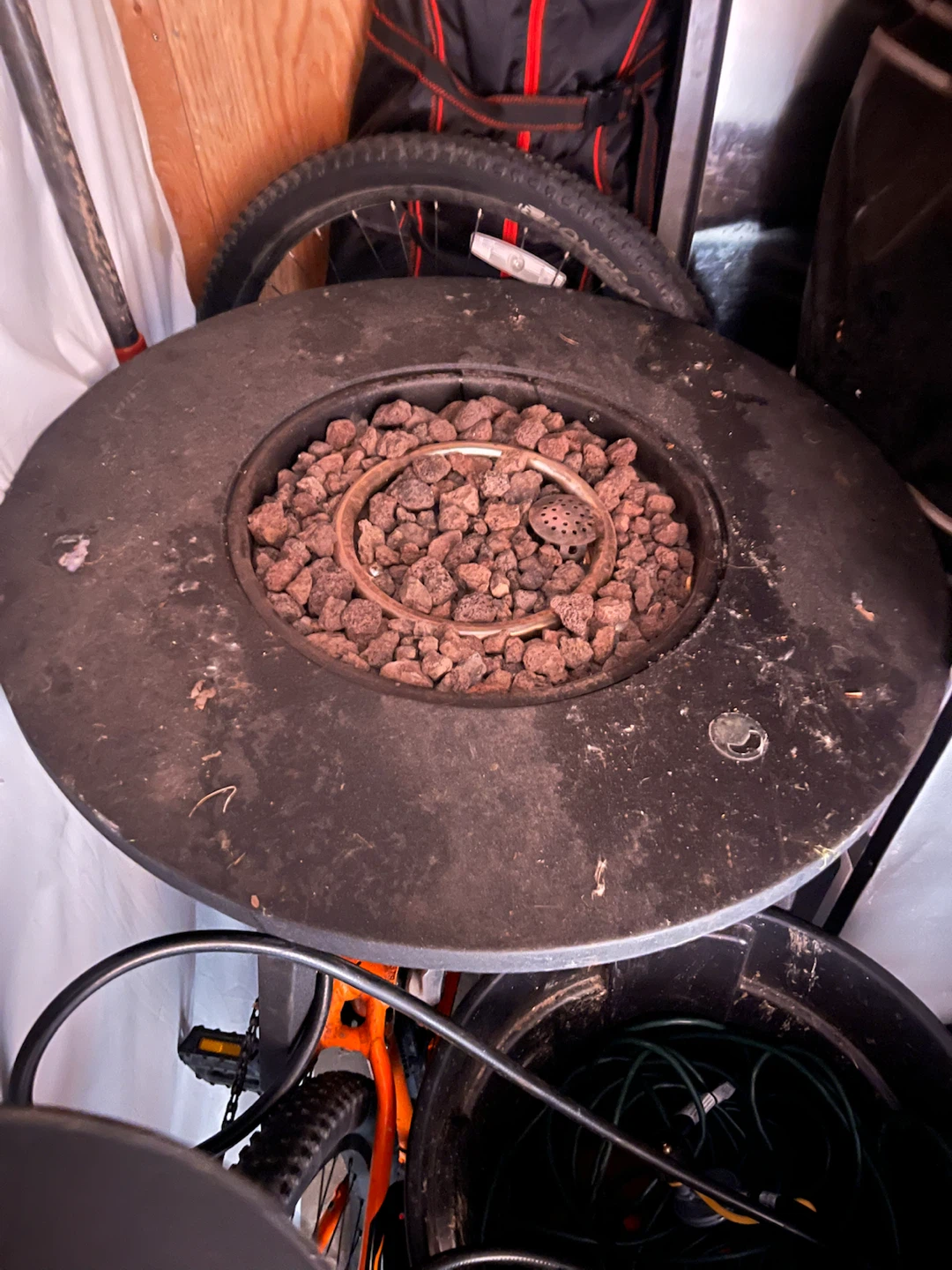 Round Propane Fire Pit Table