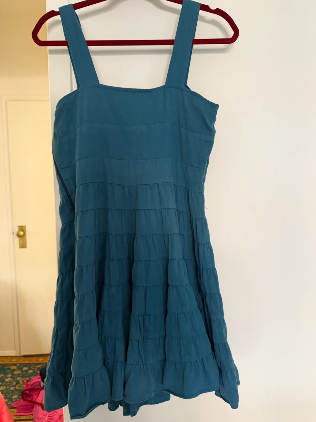 Teal Tiered Dress