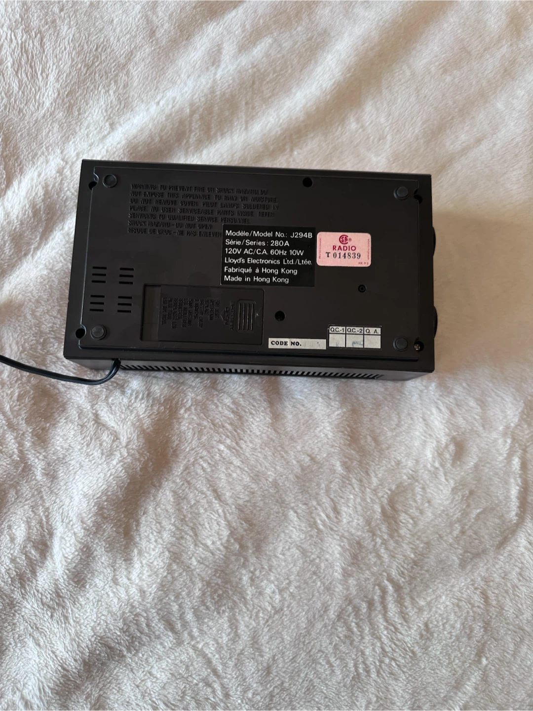 Lloyds FM/AM Dual Alarm Clock Radio - photo 5
