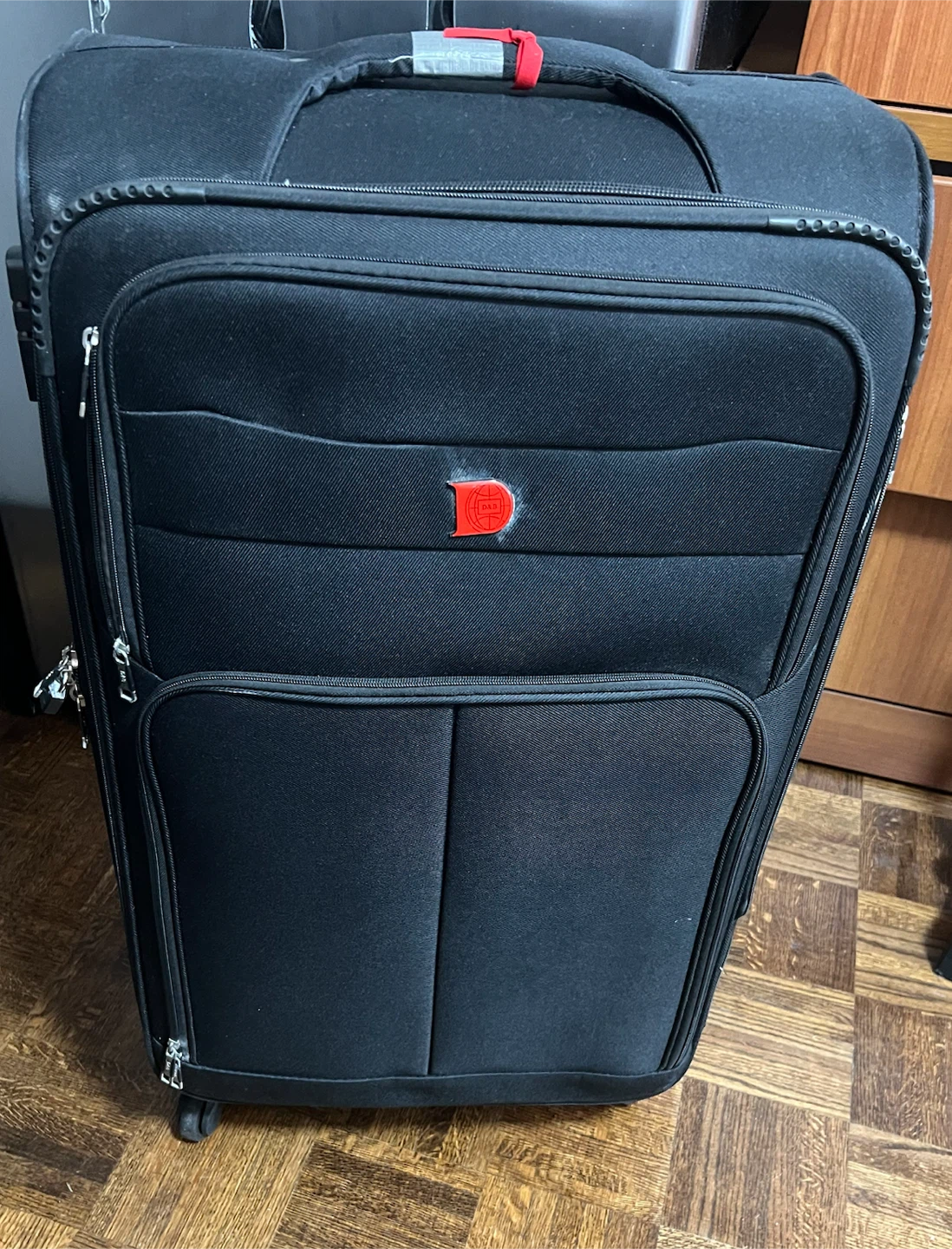 Black Suitcase with Combination Lock