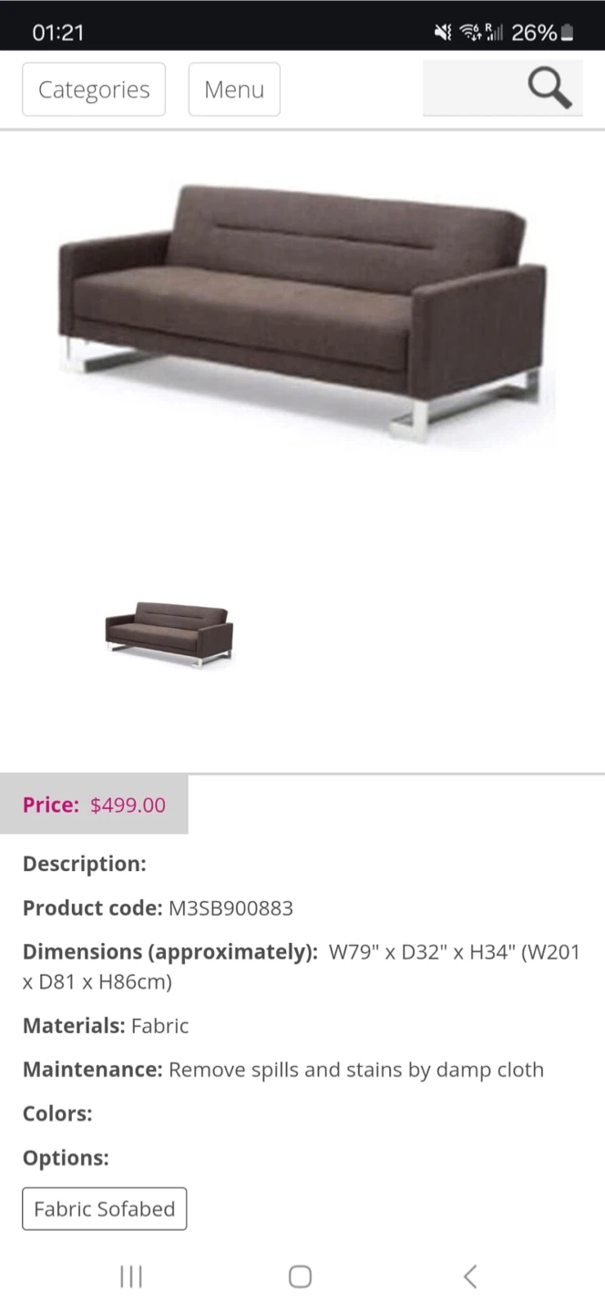 Modern and Chic Sofa Bed - photo 3