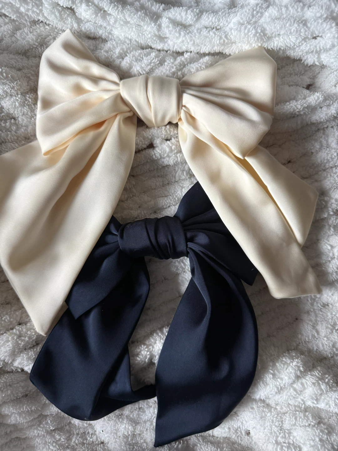 Set of 2 Satin Bow Hair Clips