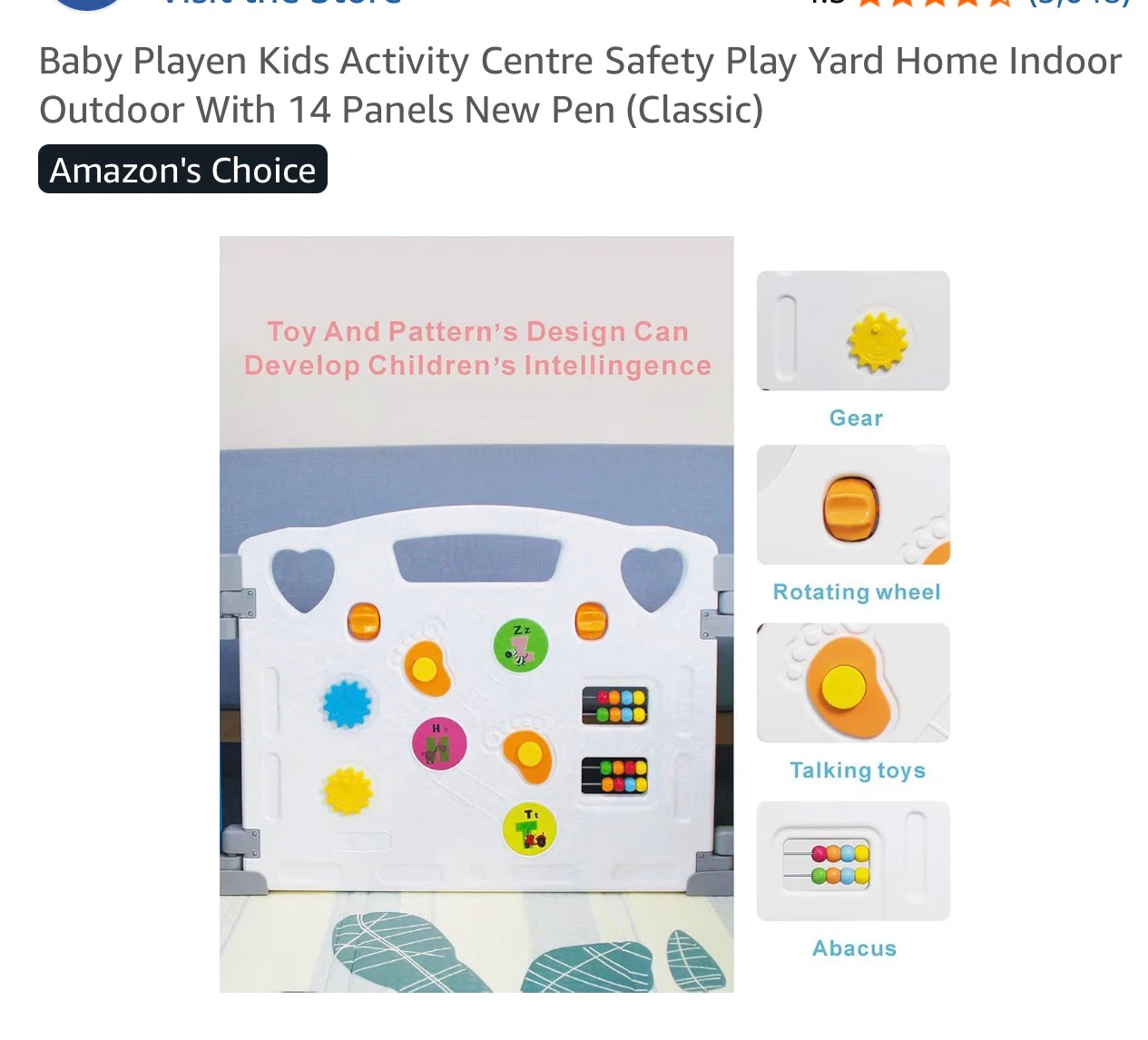 Baby Playpen Safety Fence - 14 Panels - photo 5