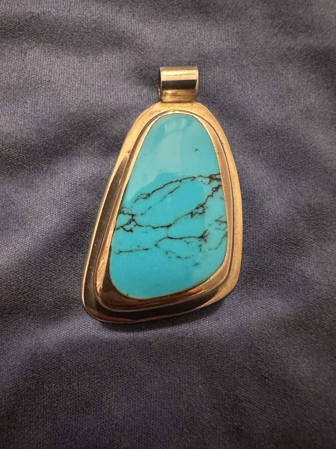 Pendant with Turquoise and Sterling Silver