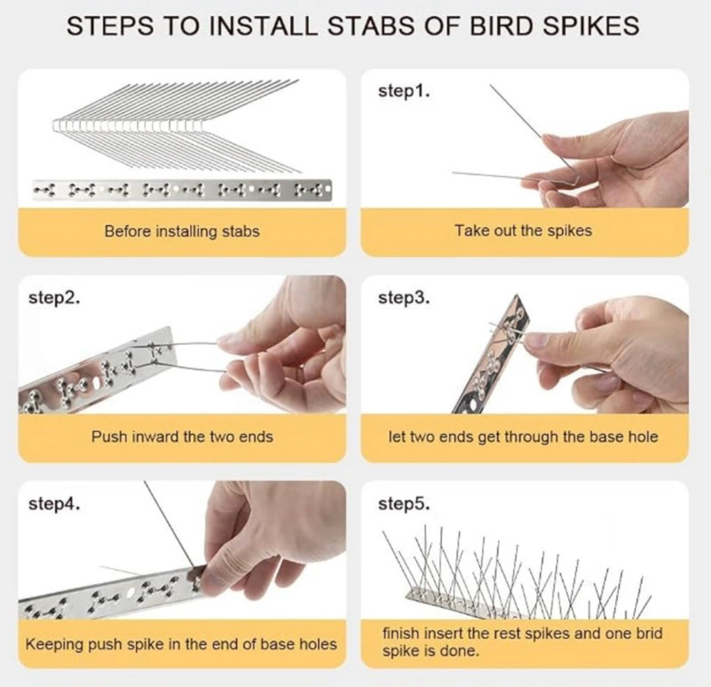 Anti-Bird/Wildlife Spike Kit 17.5 ft/5.5 ft - New - photo 2