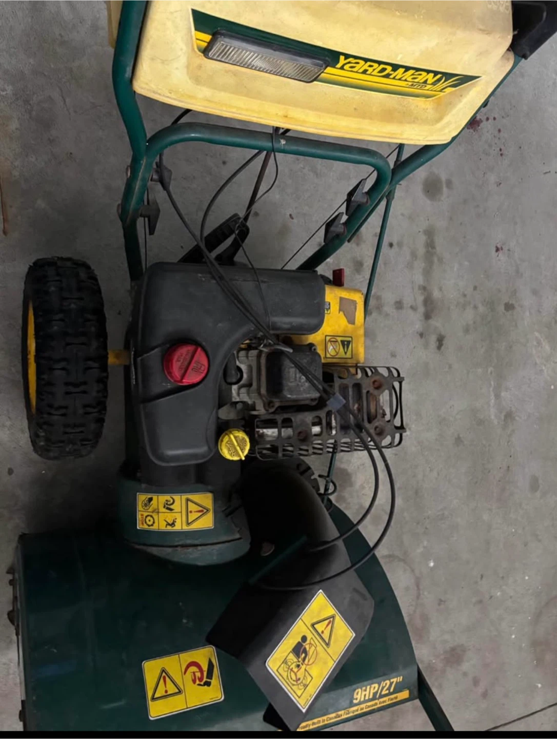 Yard-Man Snow Blower 9HP/27" - photo 4