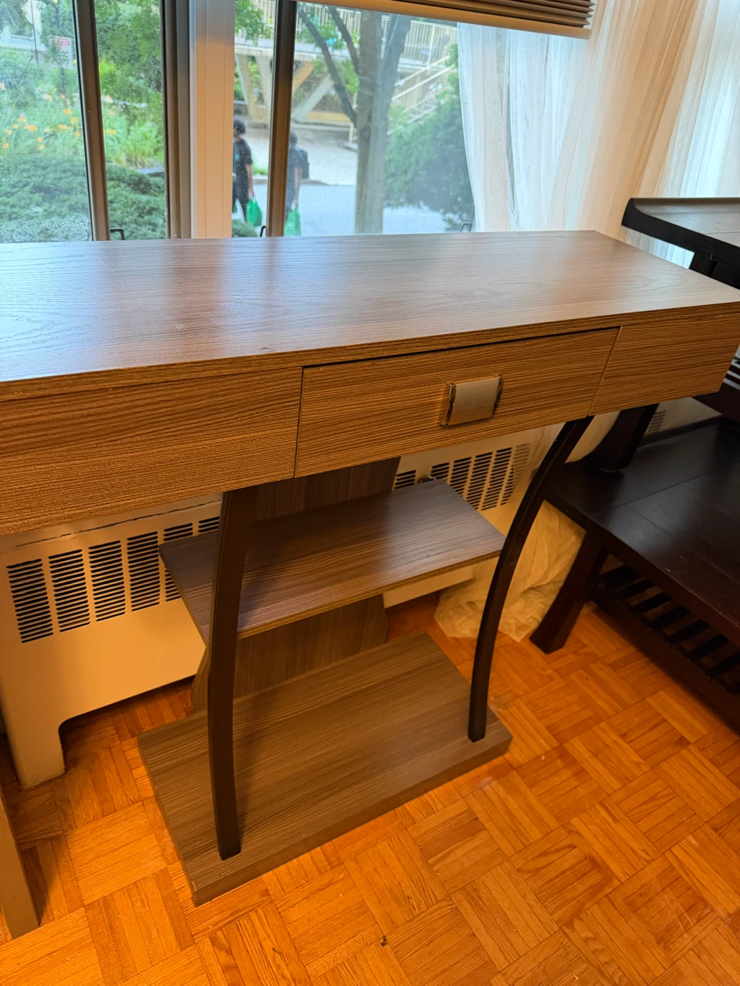 Console Table with Drawer and Shelves - photo 5