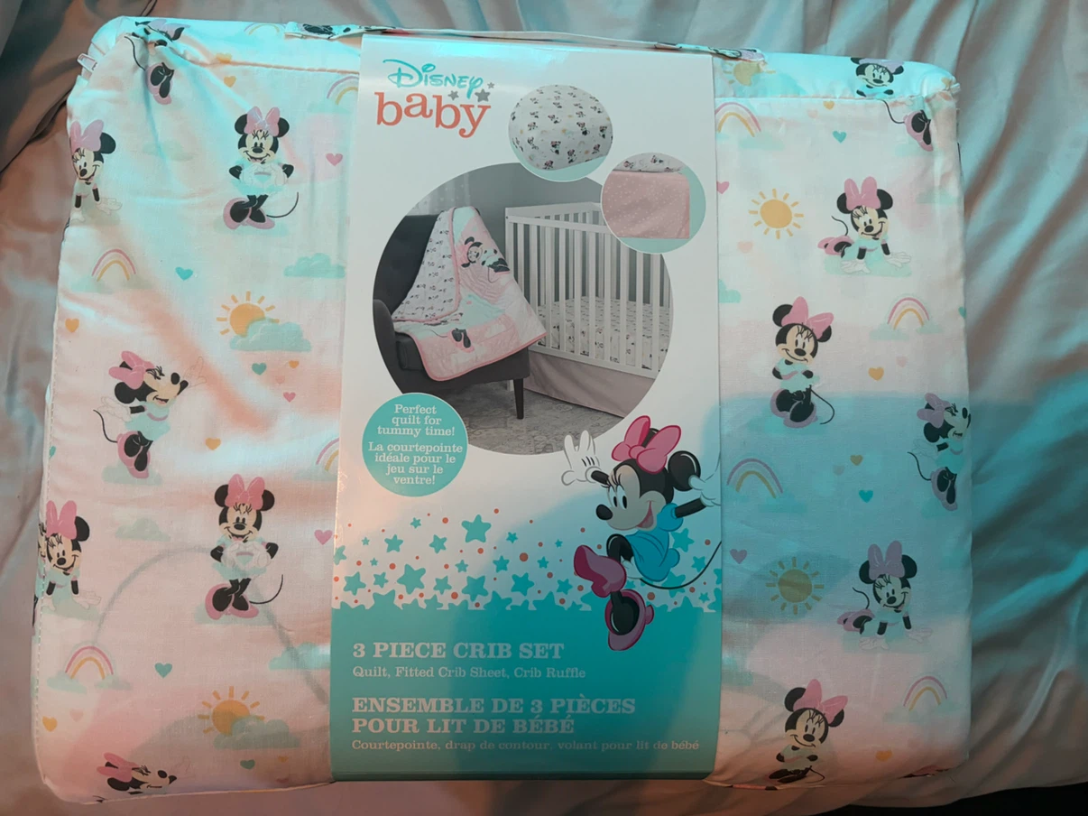 Disney Baby Minnie Mouse 3 Piece Crib Set