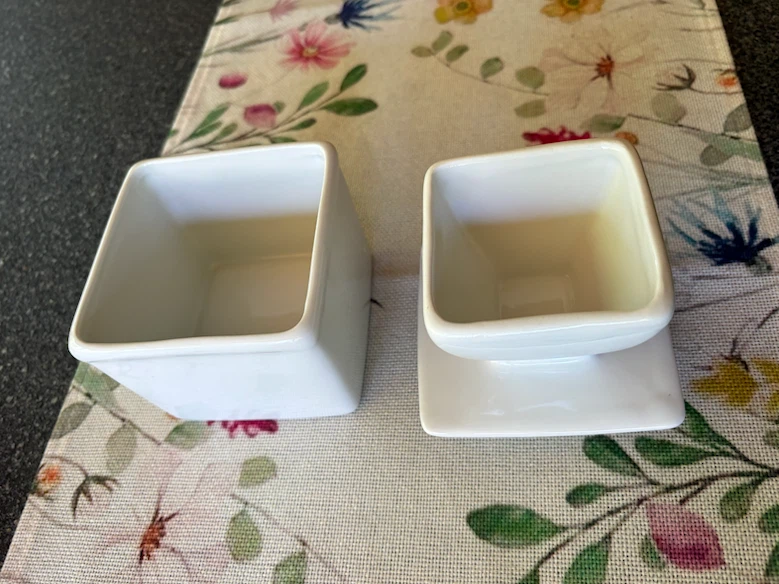 White Ceramic Butter Dish with Lid - photo 2