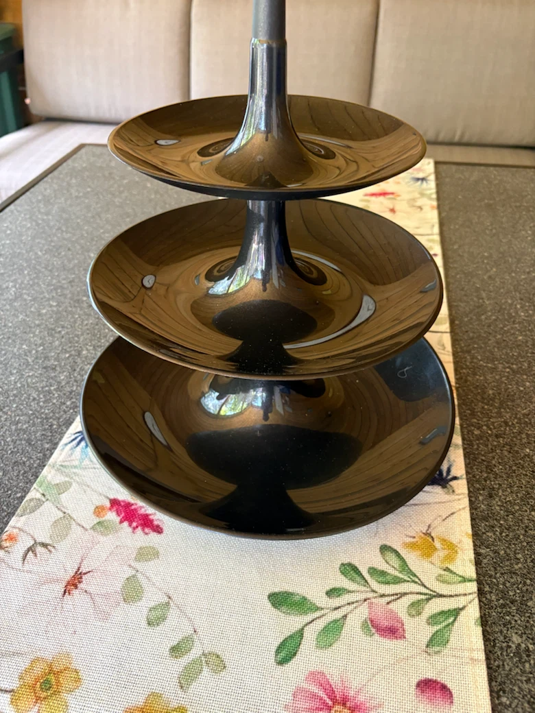 Koziol 3-Tier Serving Stand, black