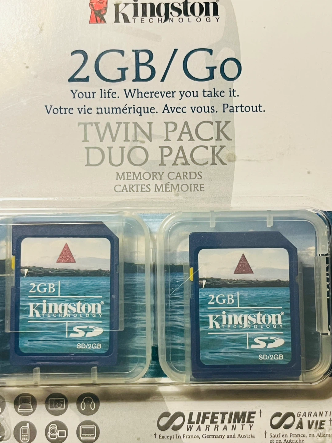 NEW 2 GB SD Memory Card Twin Pack Kingston - photo 4