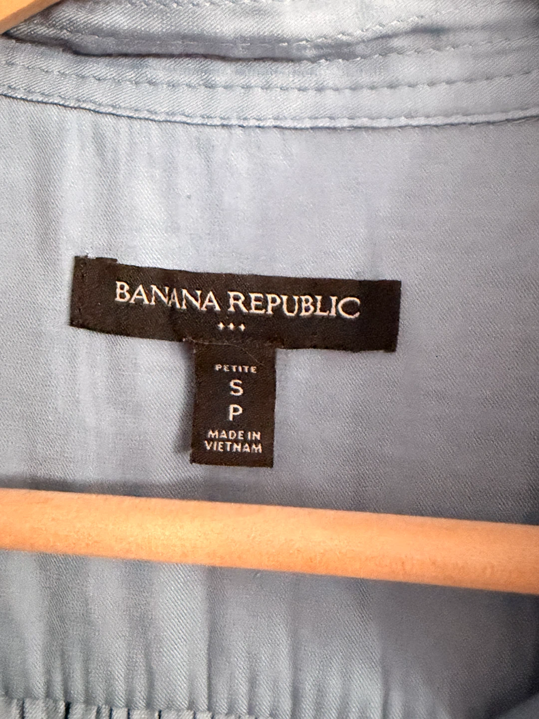 EUC Chic Banana Republic Petite Blue Blouse (size S) - photo 4