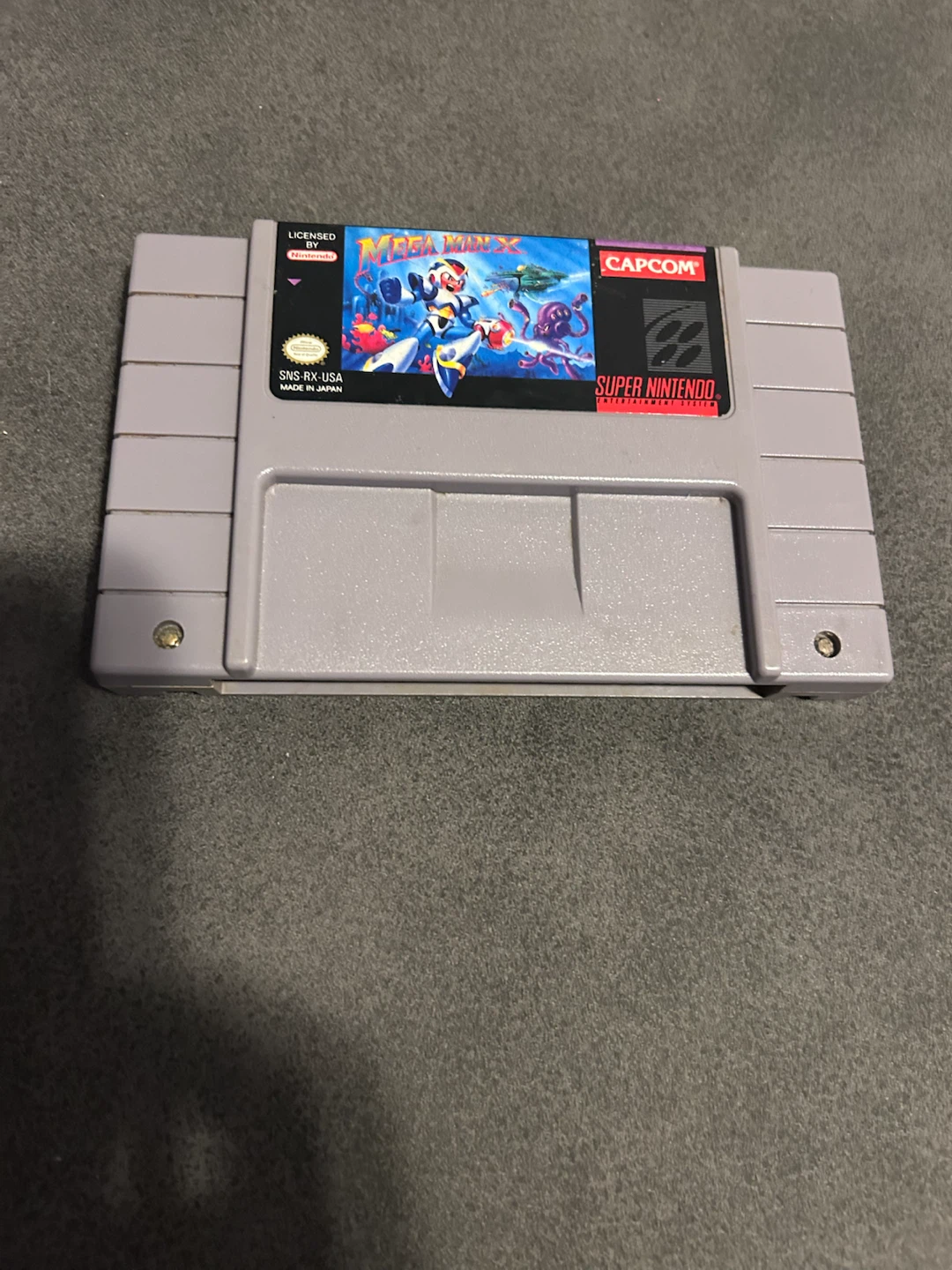 Mega Man X - Super Nintendo Game Cartridge