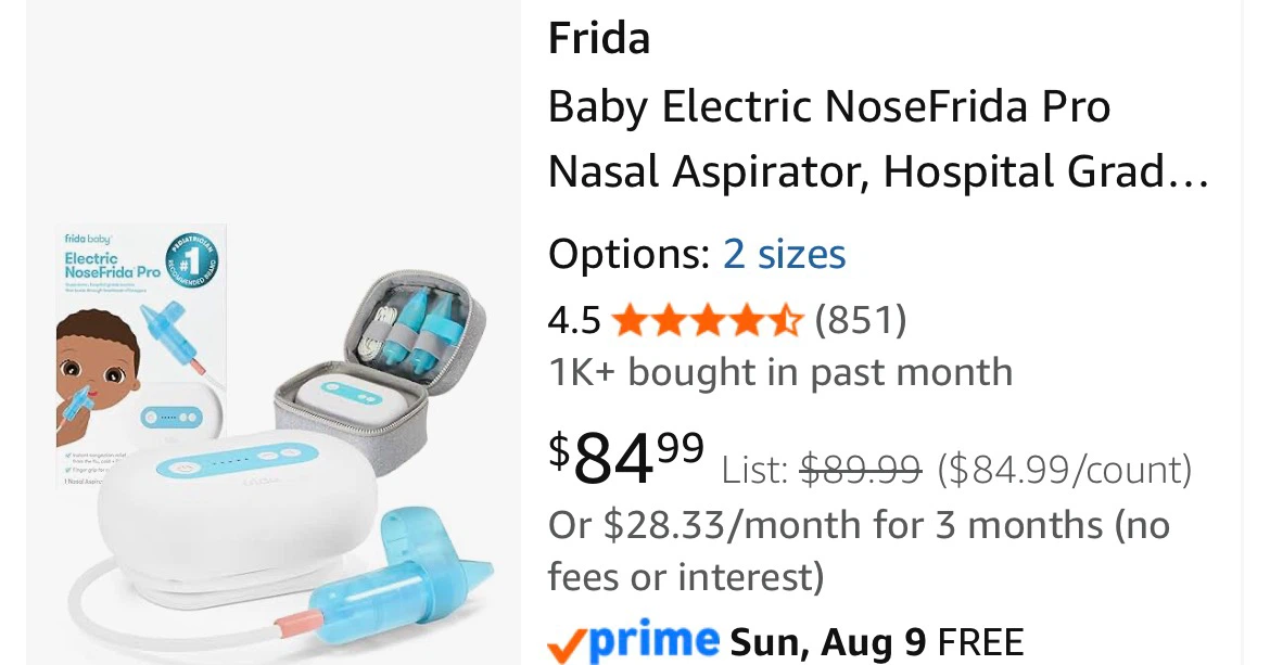 Frida Baby Electric NoseFrida Pro Nasal Aspirator - photo 3