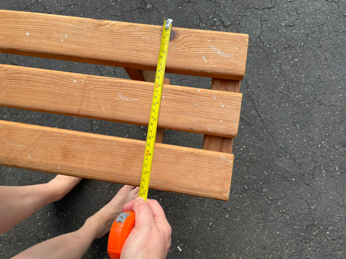 Simple, handmade, wooden Folding Bench - photo 5