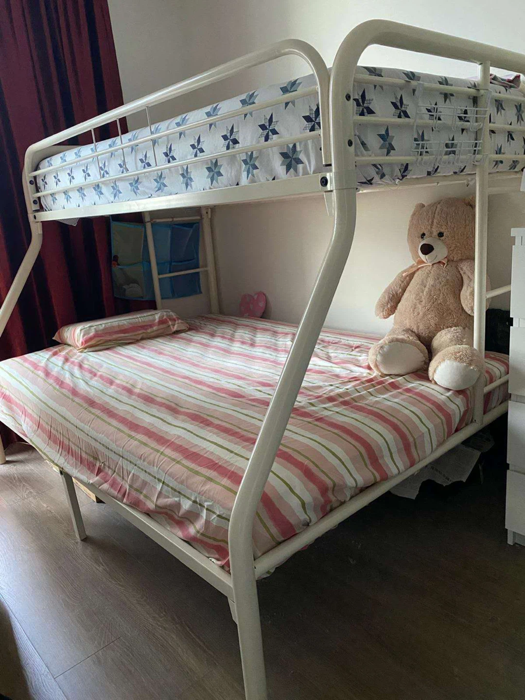 White Metal Bunk Bed