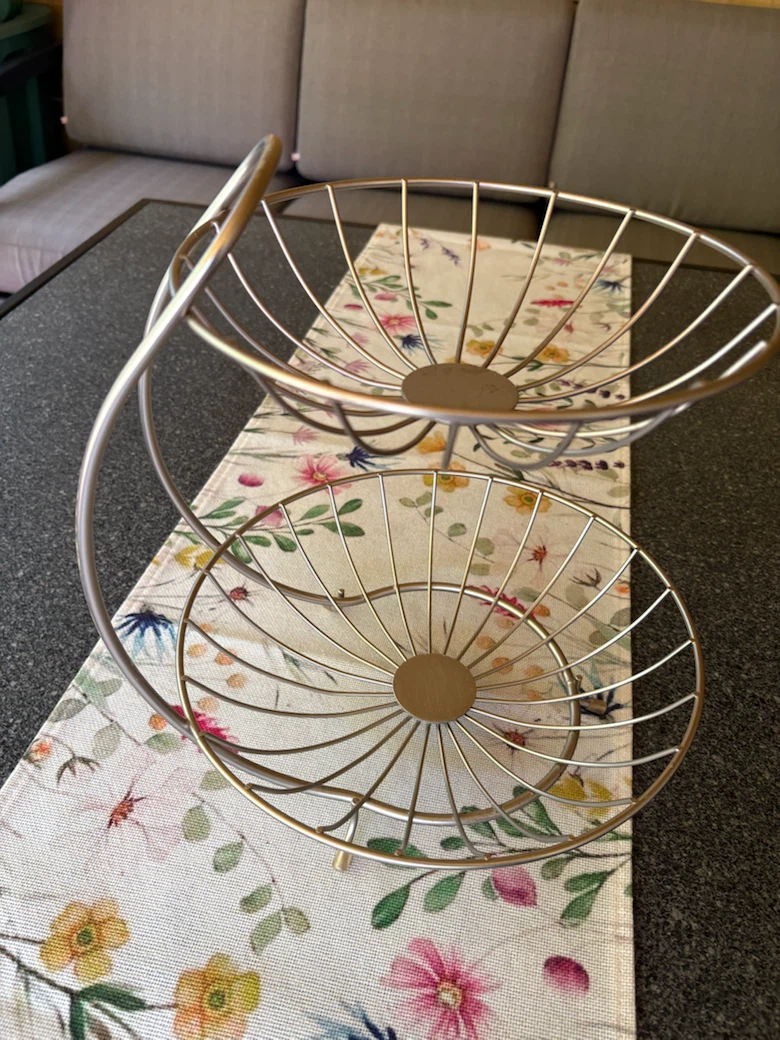 Two-Tiered Fruit Basket