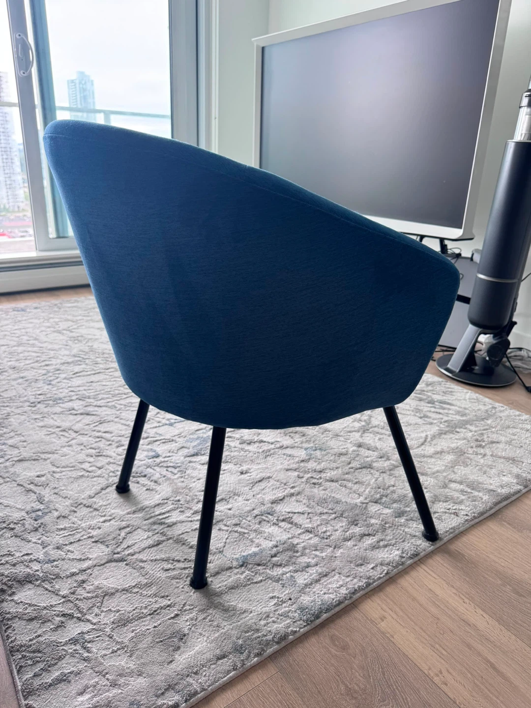 Blue Upholstered Accent Chair - photo 3